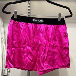 Tom Ford Women's Vibrant Pink Satin Shorts